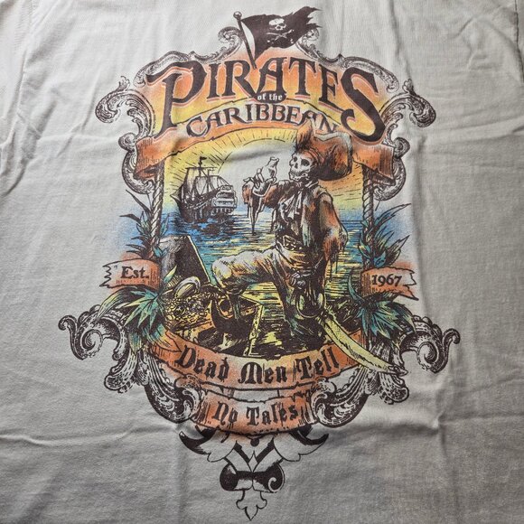 Disney Tee Pirates of the Caribbean Skeleton T-Shirt - Picture 2 of 9